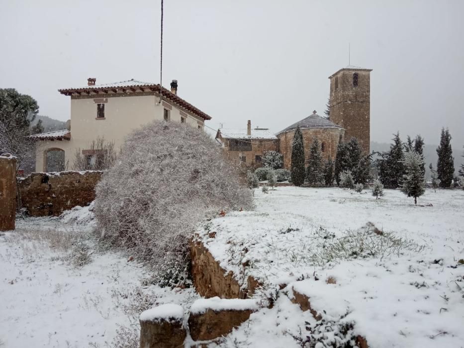 Paisatge nevat a Olius.