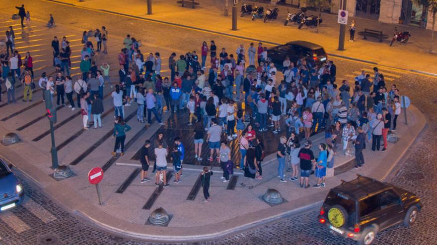 Concentración en Alcoy en apoyo al referéndum catalán