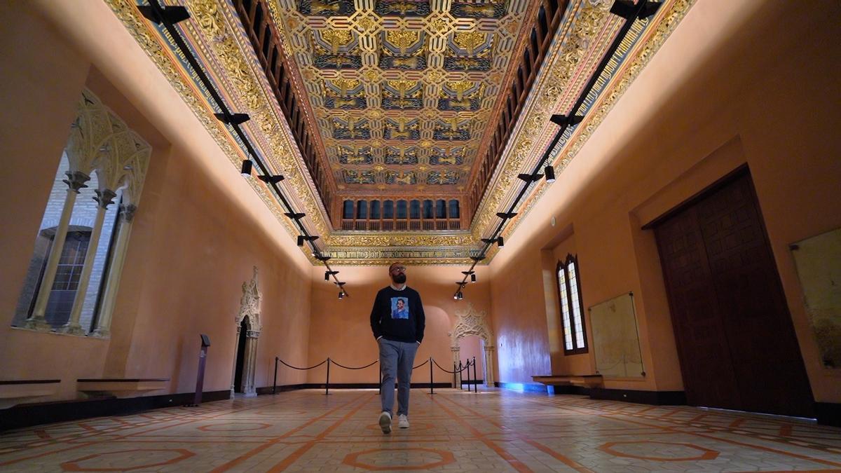 El Palacio de la Aljafería es la actual sede de las Cortes de Aragón y el mejor representante del arte hispanomusulmán