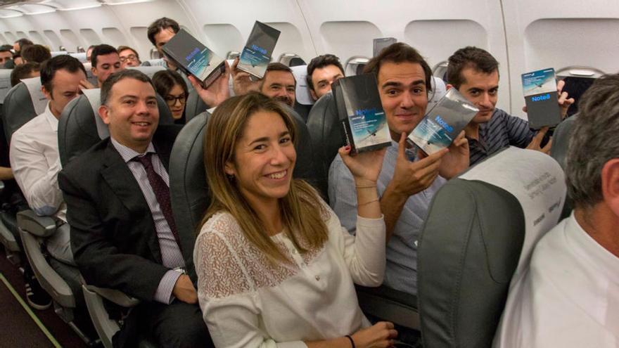 El viaje en avión a Galicia más afortunado del día