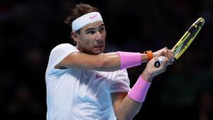 marcosl50882707 london  england   november 13  rafael nadal of spain plays a191113163203