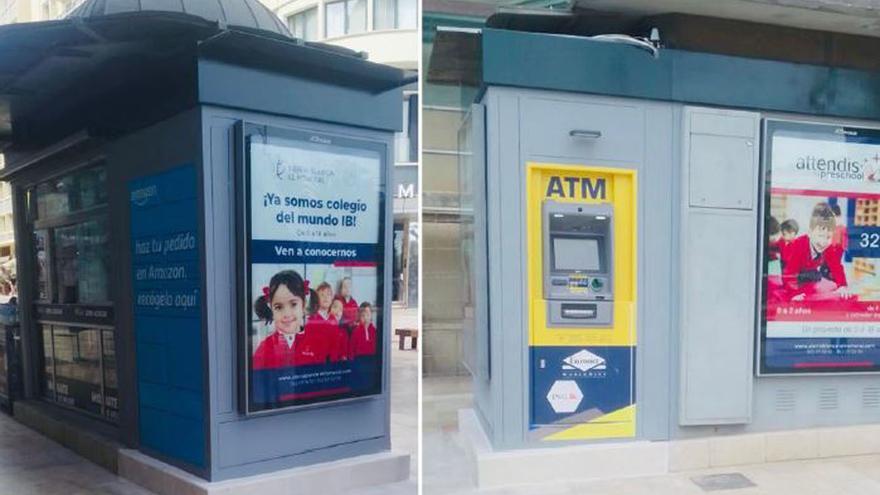 Málaga instala en la calle Molina Lario el primer quiosco con cajero y un ‘locker’ para reparto de paquetería