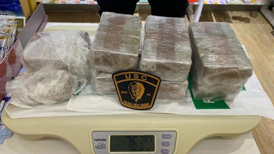 Una agresión acaba con dos arrestos y la recuperación de 7,8 kilos de heroína en el Port