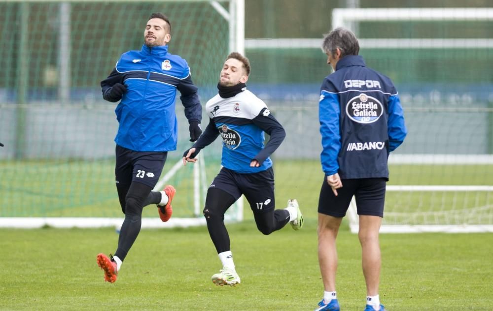 Entrenamiento en Abegondo sin Cani ni Germán Lux