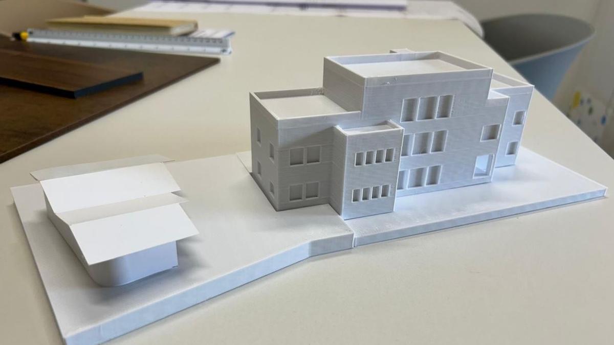 Maqueta del proyecto que pretende ejecutar Selva en el edificio de Es Putxet.