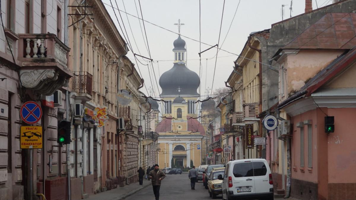 Una calle ucraniana.