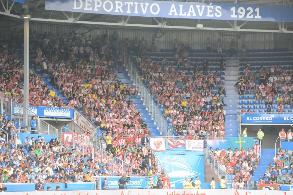 Partido entre el Alavés y el Sporting