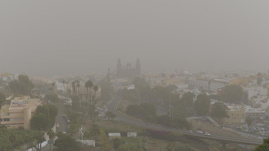 Calima sobre Gran Canaria