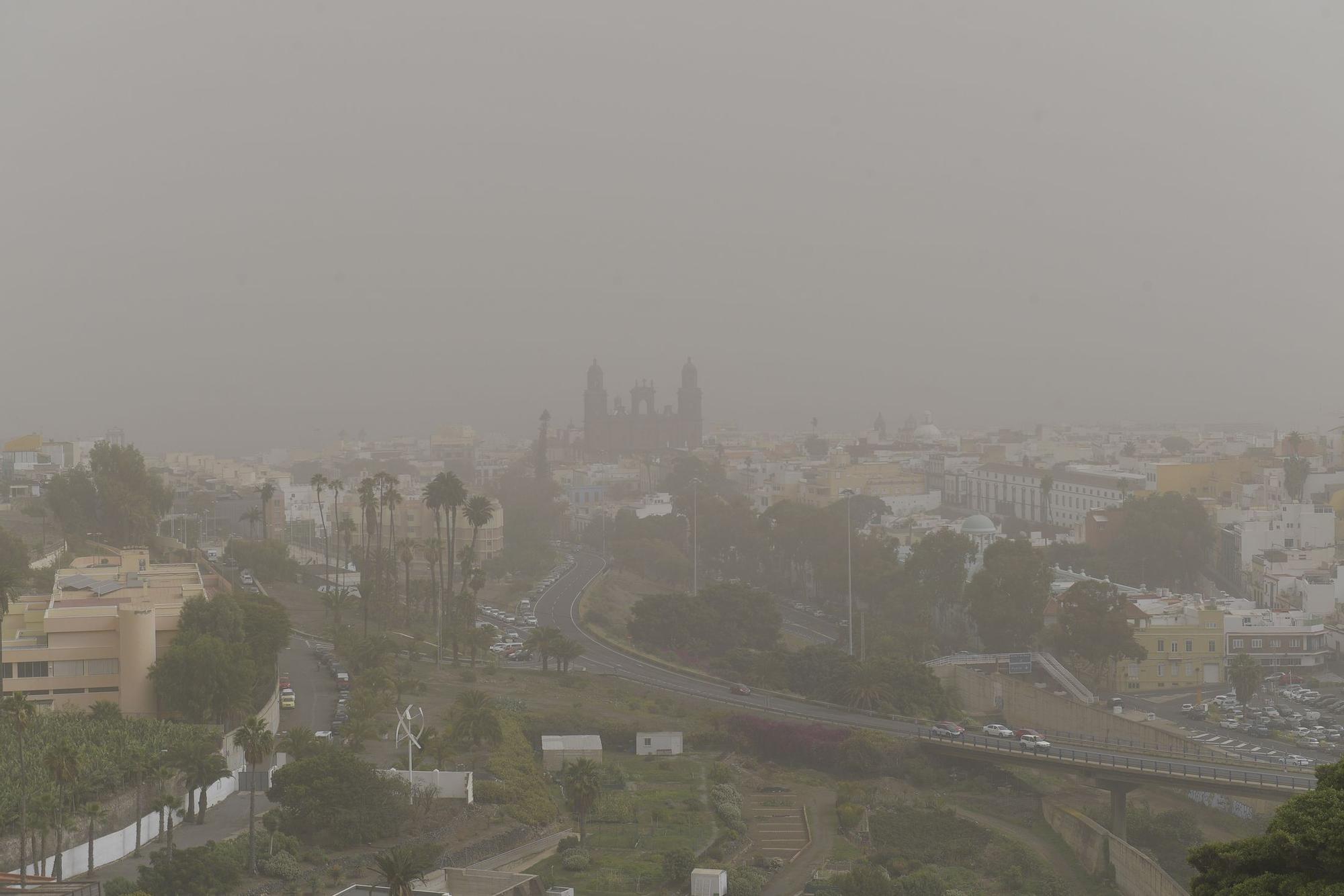 Calima sobre Gran Canaria