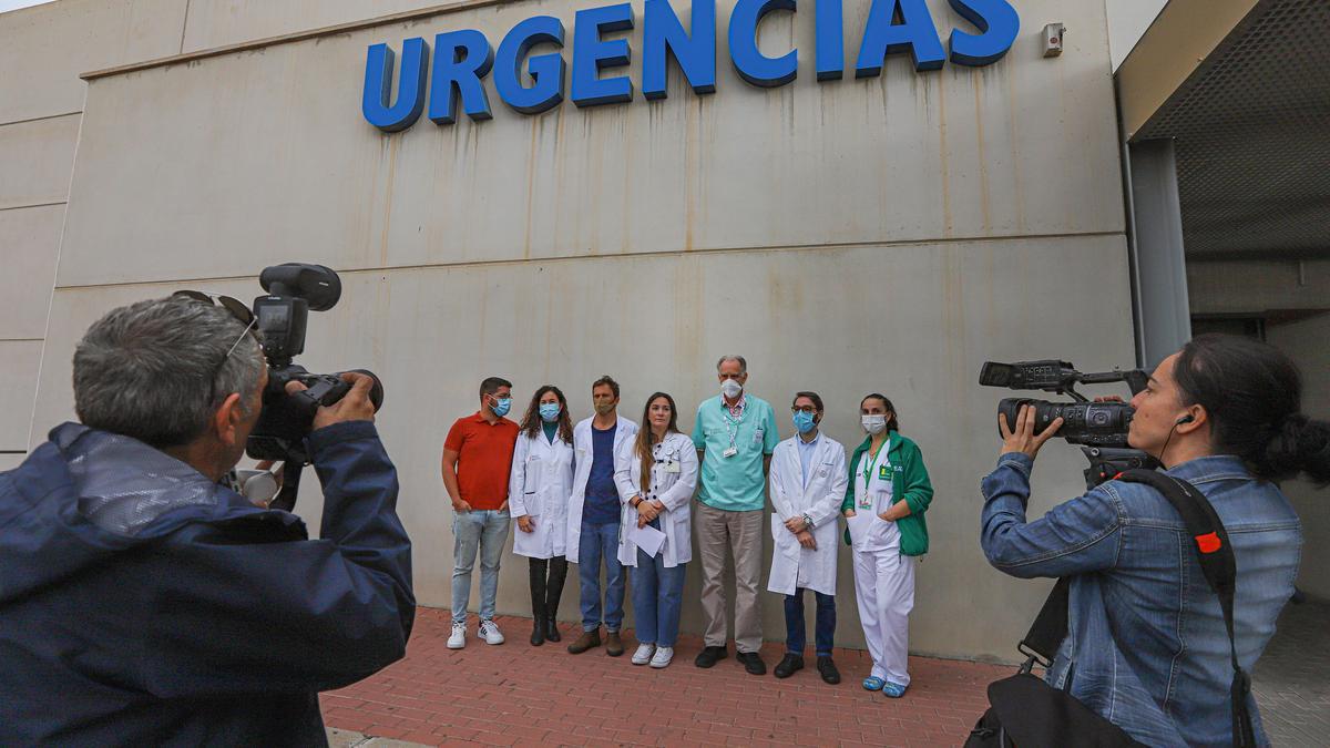 Representantes sindicales del comité de empresa del departamento de salud de Torrevieja