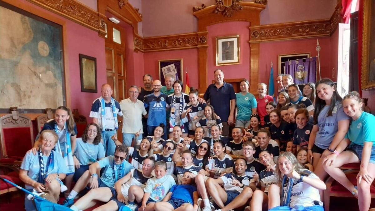 Celebraciones en Villaviciosa por el ascenso a Primera División del Rodiles Futbol Sala