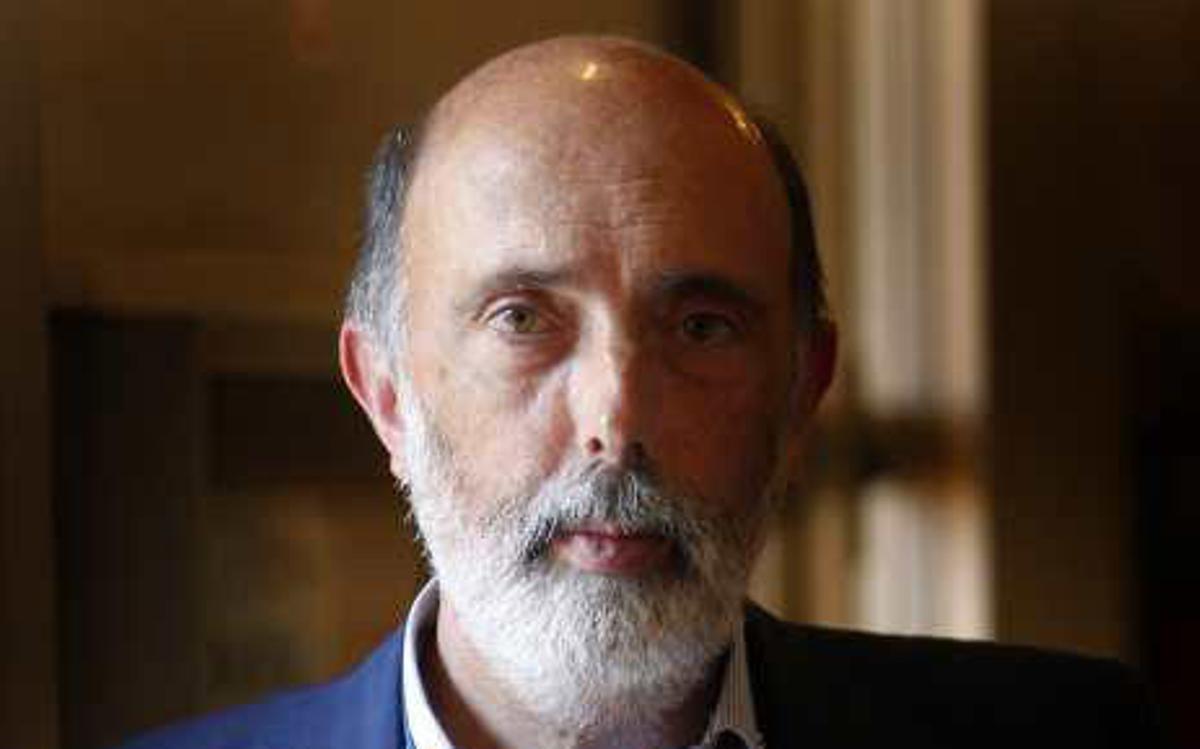 Francisco Exteberria, instantes antes de la entrevista.