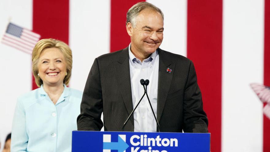 Tim Kaine, será el número dos de Hillary Clinton.