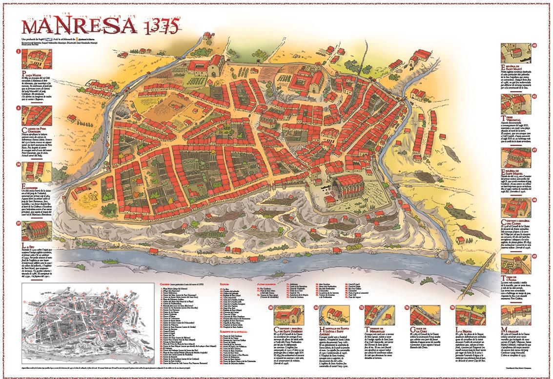 El planol de Manresa 1375 elaborat per aquest diari