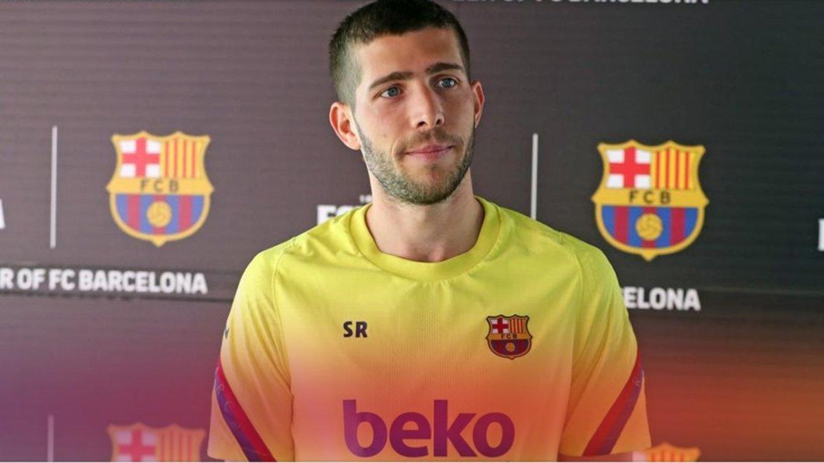 Sergi Roberto atendió a los medios del FC Barcelona