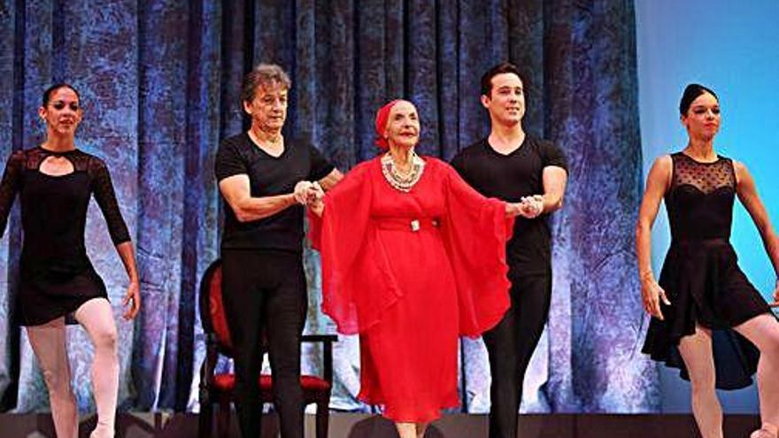 Alicia Alonso, en una de les seves últimes funcions, el 2016.