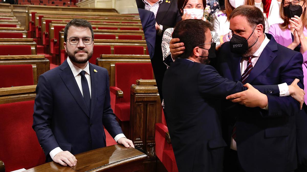 Pere Aragonès, investido 'president': "Gobernaré para hacer posible la independencia de Catalunya".