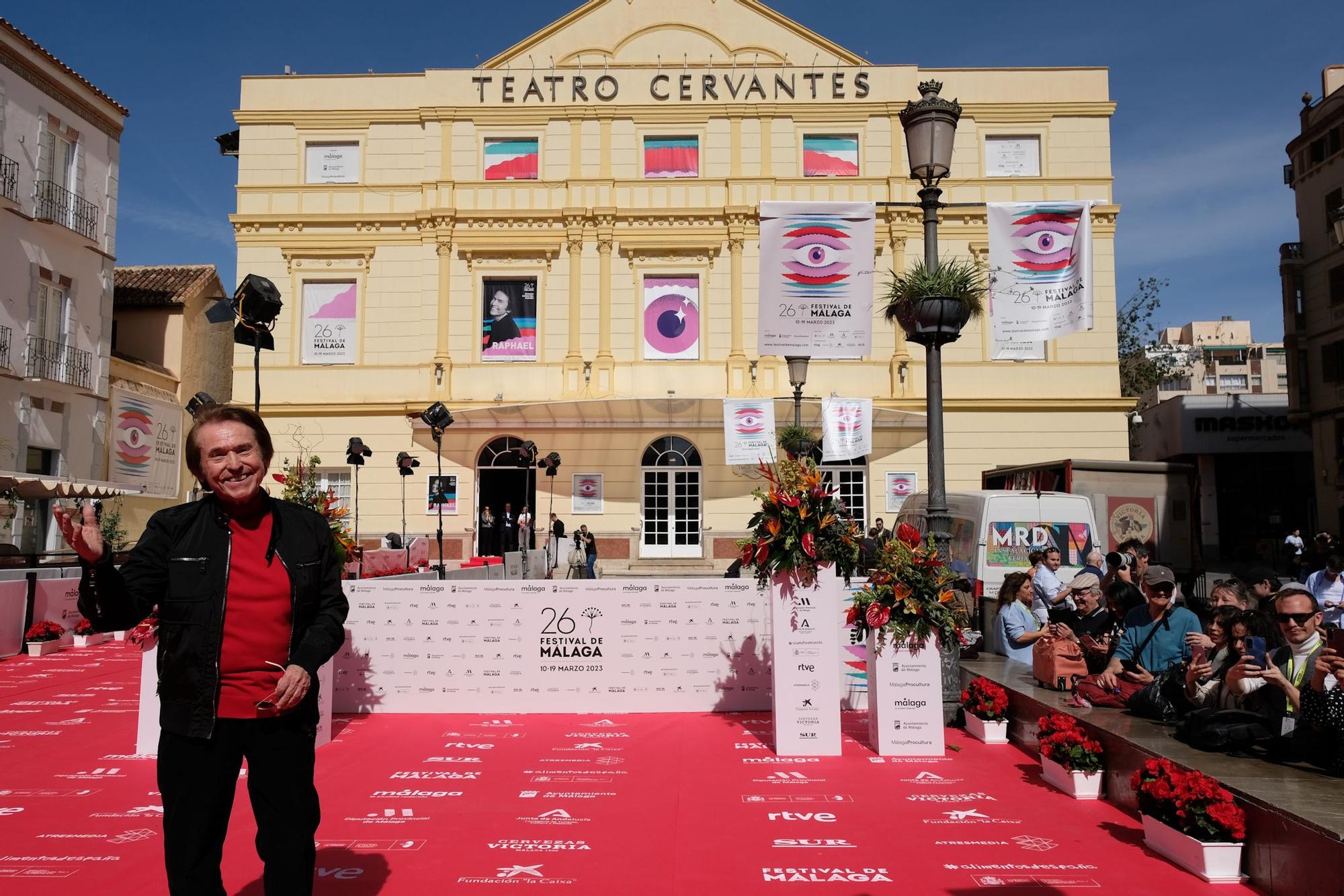 Raphael, en Málaga para recibir la biznaga Ciudad del Paraíso del Festival de Cine