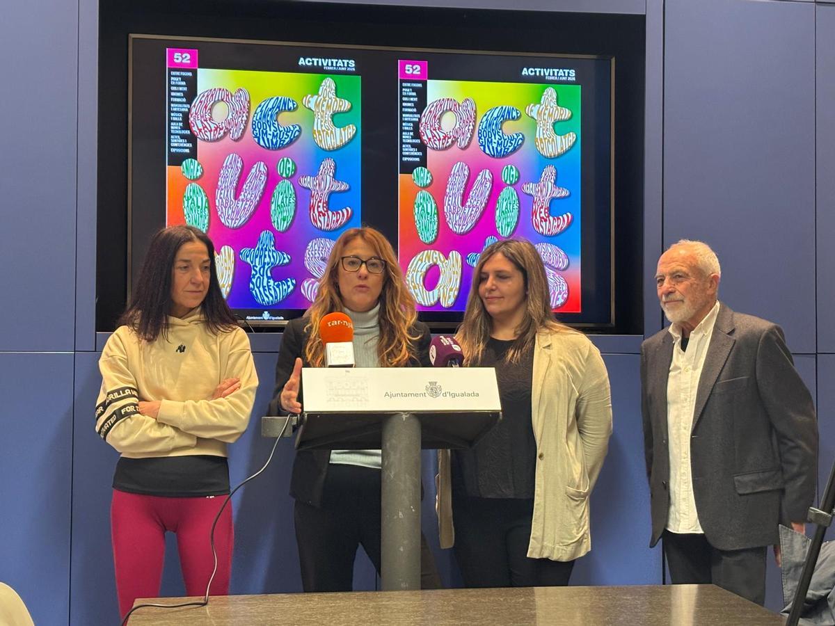 La regidora Patrícia Illa, durant la presentació de la nova programació aquest dimecres