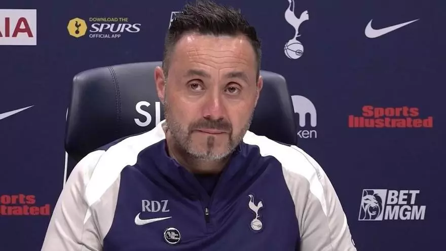 De Zerbi: "El Tottenham necesita jugadores con personalidad"