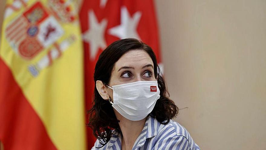 Ayuso, ayer, en una recepción oficial en Madrid. | EFE/E NARANJO