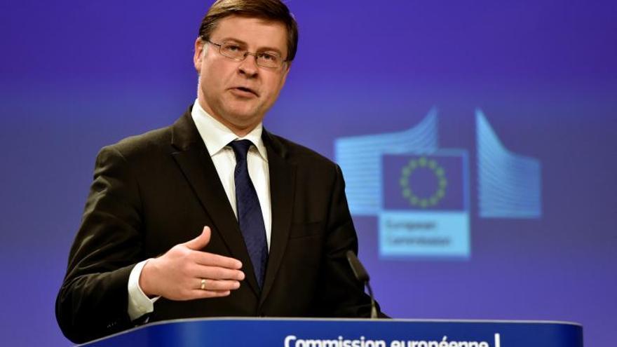 Valdis Dombrovskis, comisario europeo del Euro y Diálogo Social.