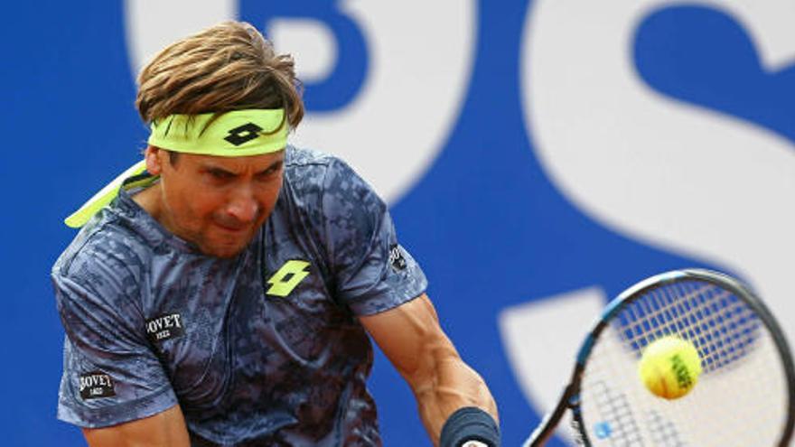 David Ferrer, en su partido ante Kevin Anderson en Barcelona