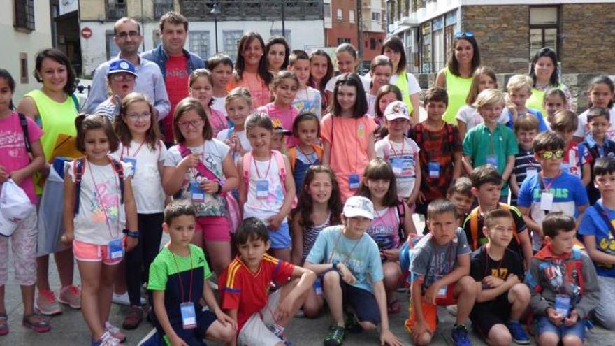 Participantes en las colonias urbanas de Cangas del Narcea. d. álvarez