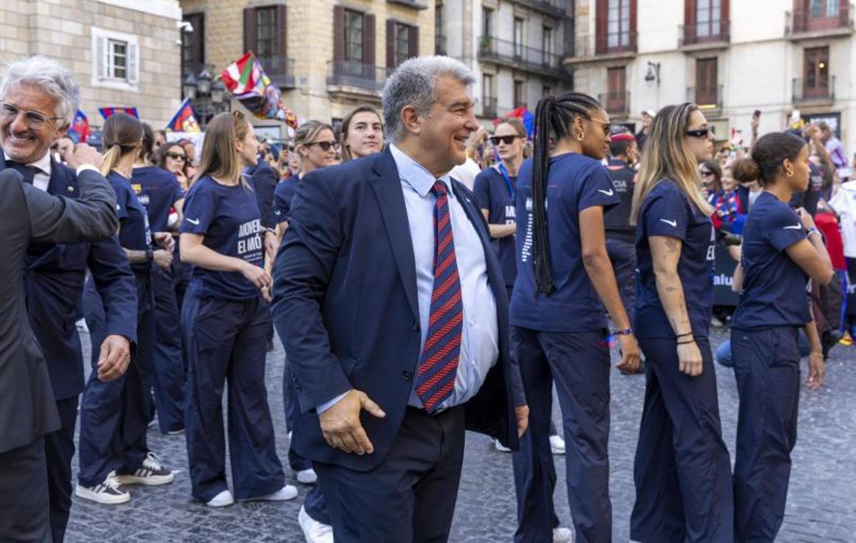 La celebración de la Champions femenina del FC Barcelona, en imágenes.