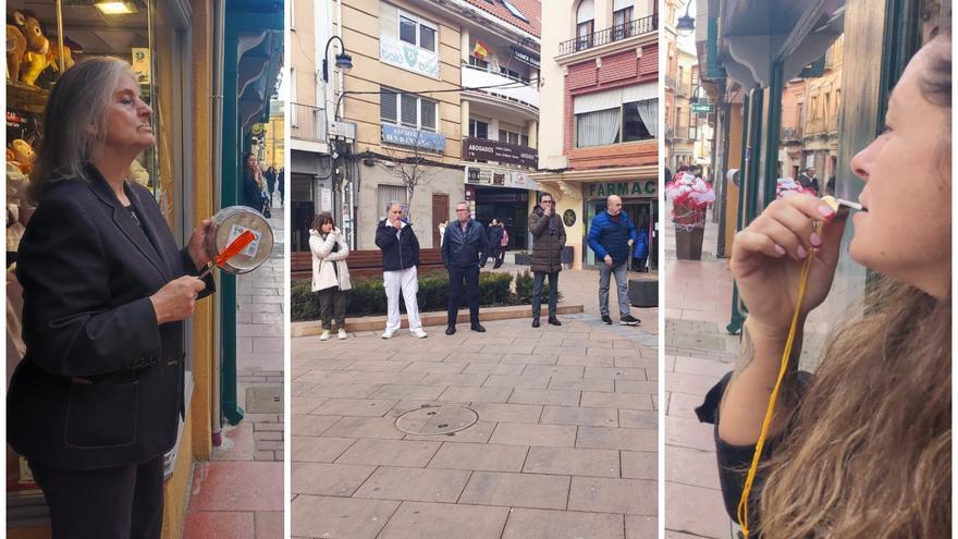 Primera cacerolada en Benavente de vecinos y comerciantes por la mala cobertura de telefonía móvil