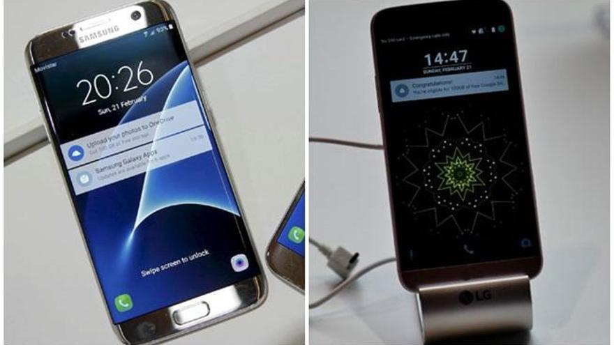 El Samsung Galaxy S7 y el LG G5.