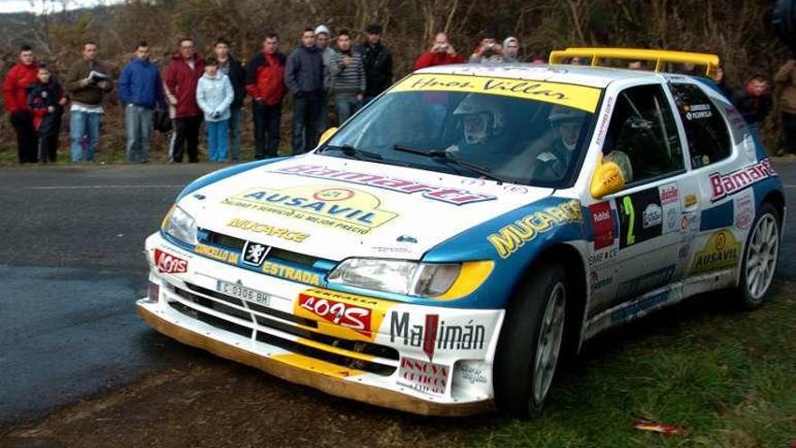 Bamarti logró dos títulos gallegos con el Peugeot 306. // Bernabé