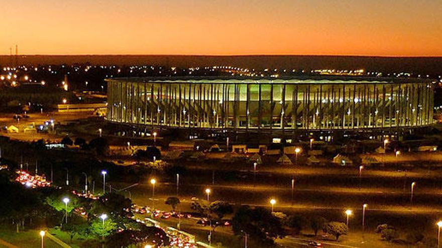 Vista del estadio Nacional de Brasilia.