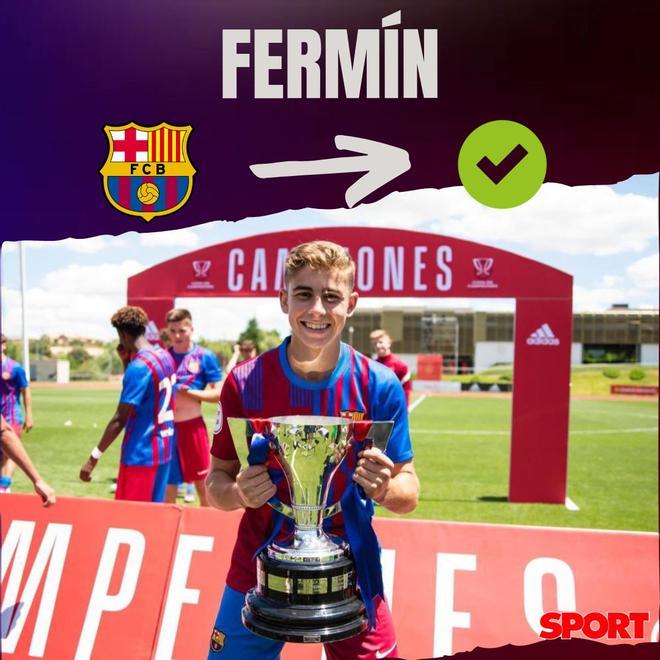 14.07.2022: Fermín López - Se vinculó con el Barça hasta el 30 de junio de 2024