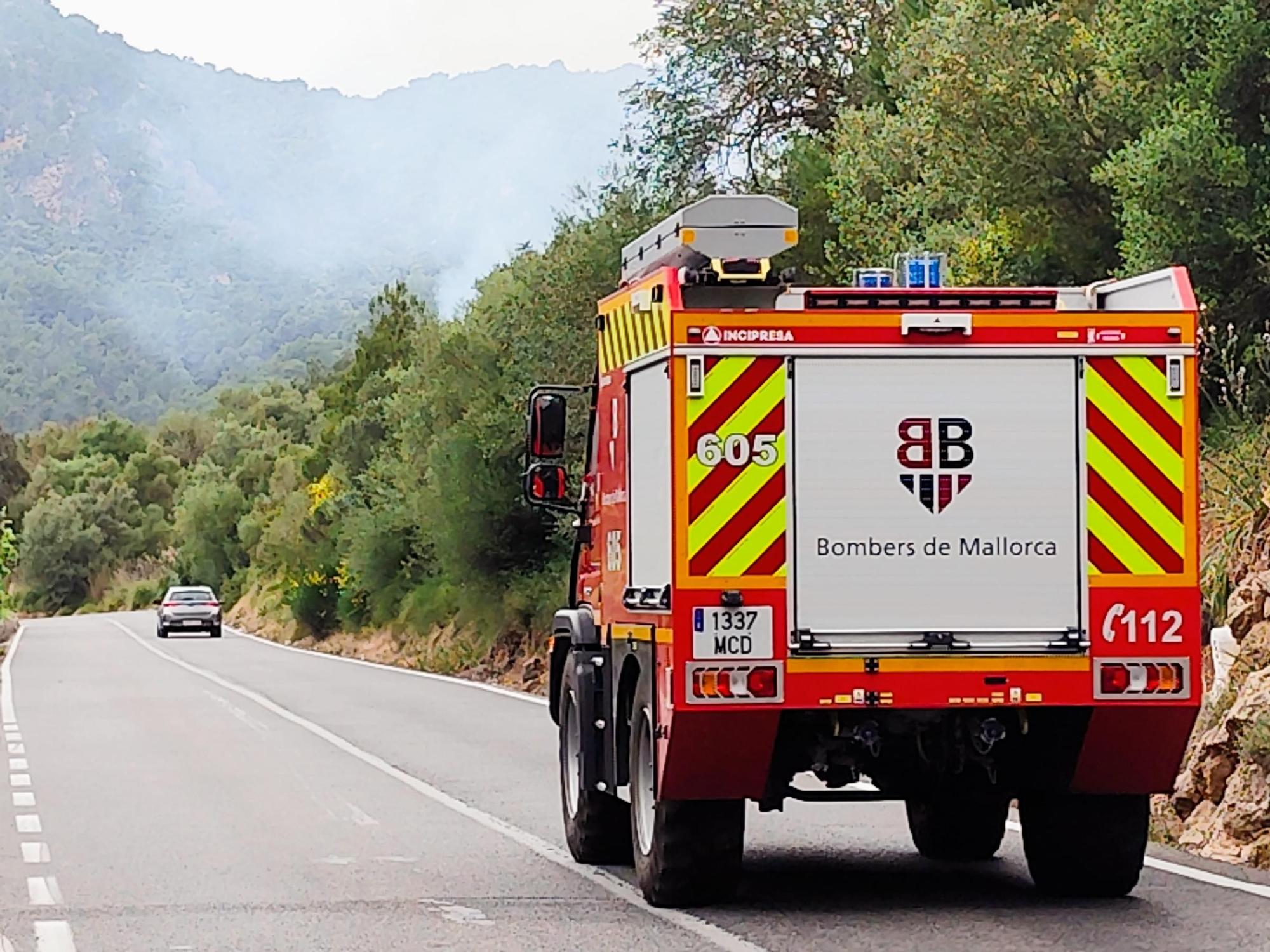 Incendio en s'Estret de Valldemossa