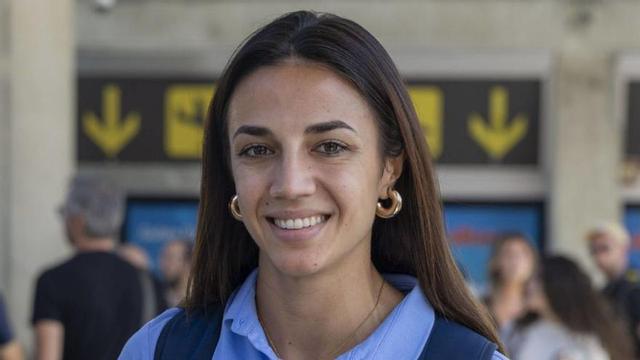 Esperança Cladera posa ayer para este diario a su llegada a Mallorca.