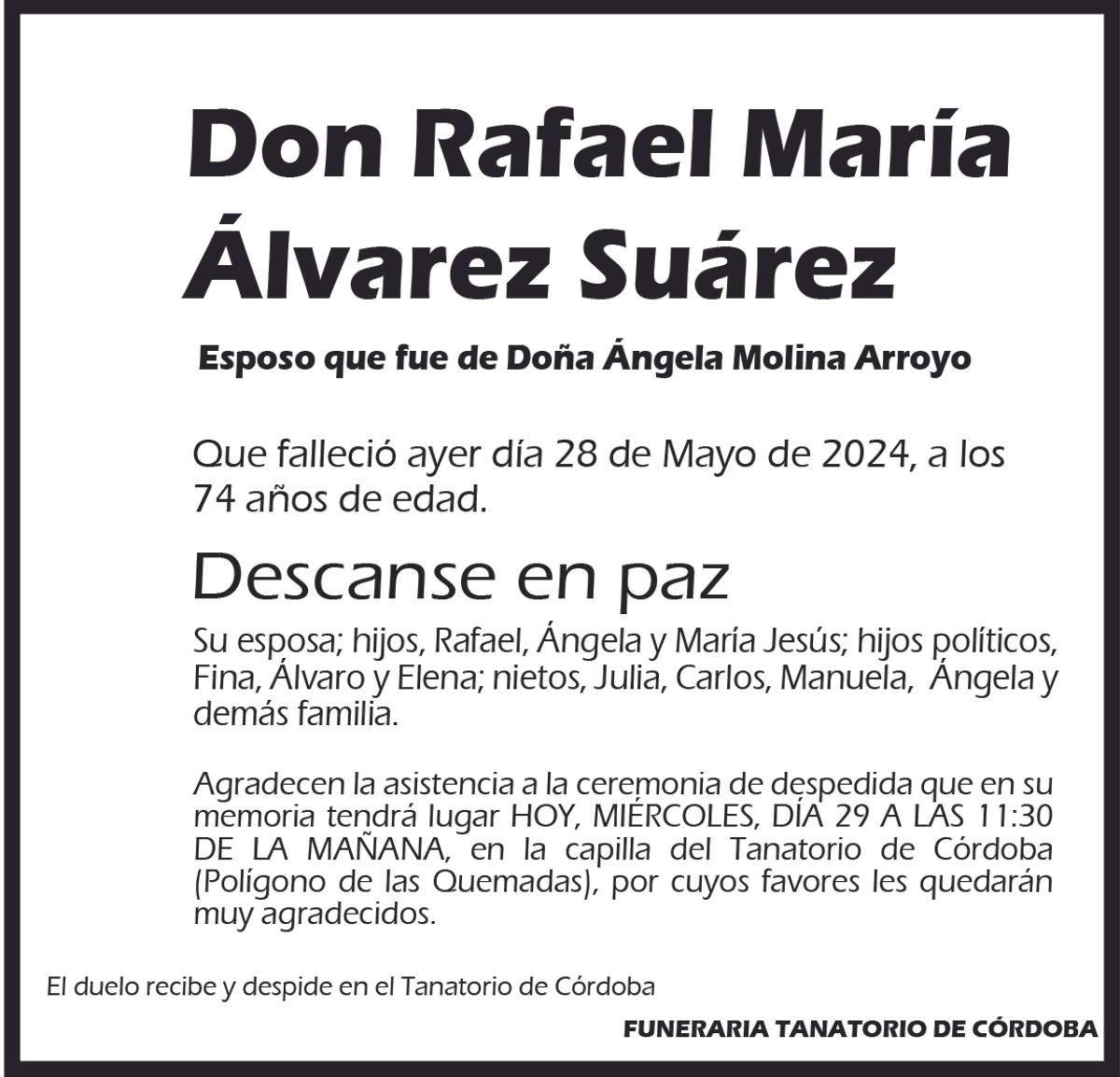 Rafael María Álvarez Suárez