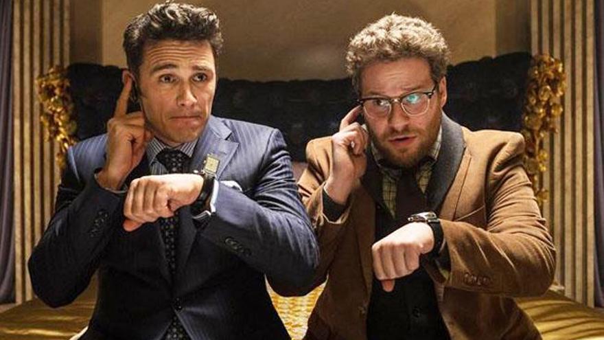 Seth Rogen y James Franco en una escena de la película.