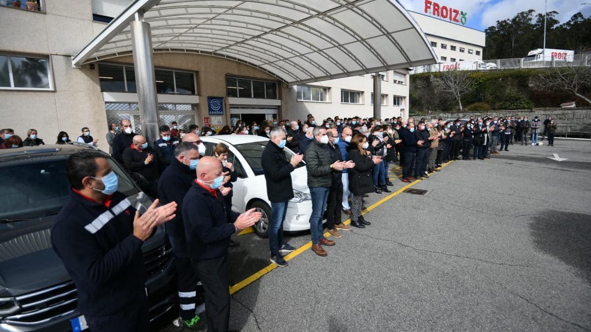 El adiós de los trabajadores de Froiz: "Hasta siempre, jefe"