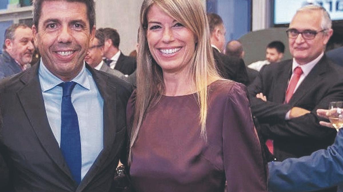 Carlos Mazón y Maribel Vilaplana, en un acto público poco antes de la dana.