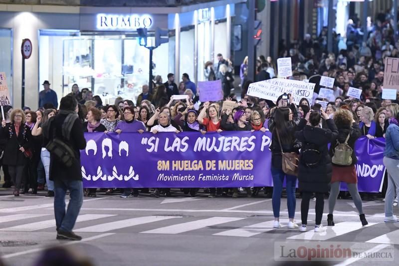 Manifestación por el Día de la Mujer en Murcia