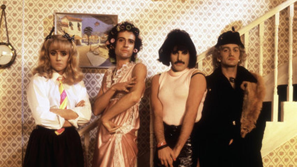 Queen, en el vídeo de 'I want to break free'.