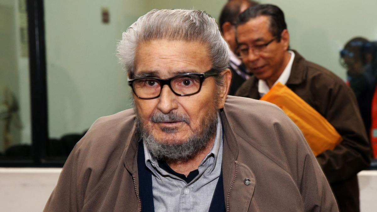 Abimael Guzman, fundador y líder de la organización terrorista peruana Sendero Luminoso.