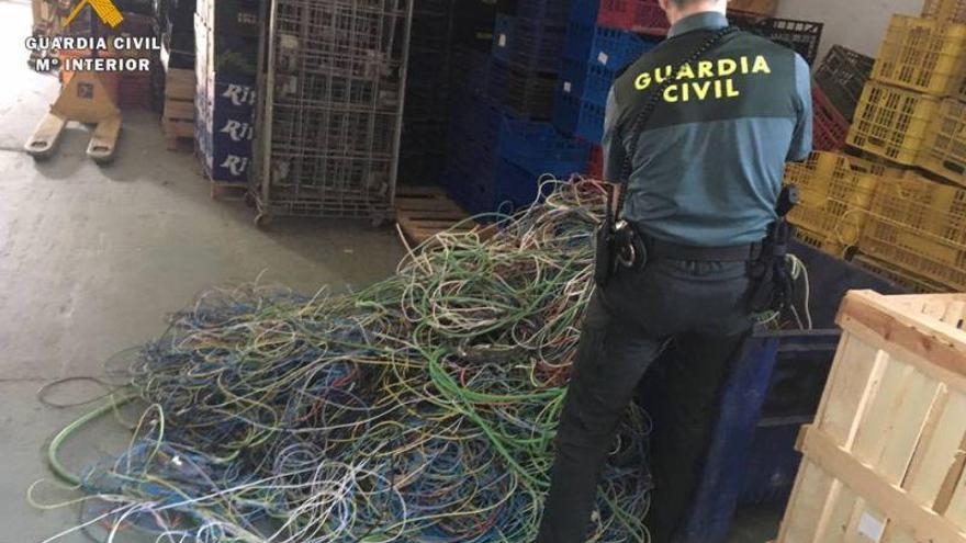 Tres detenidos por sustraer cableado de cobre del interior de un hotel ubicado en Épila