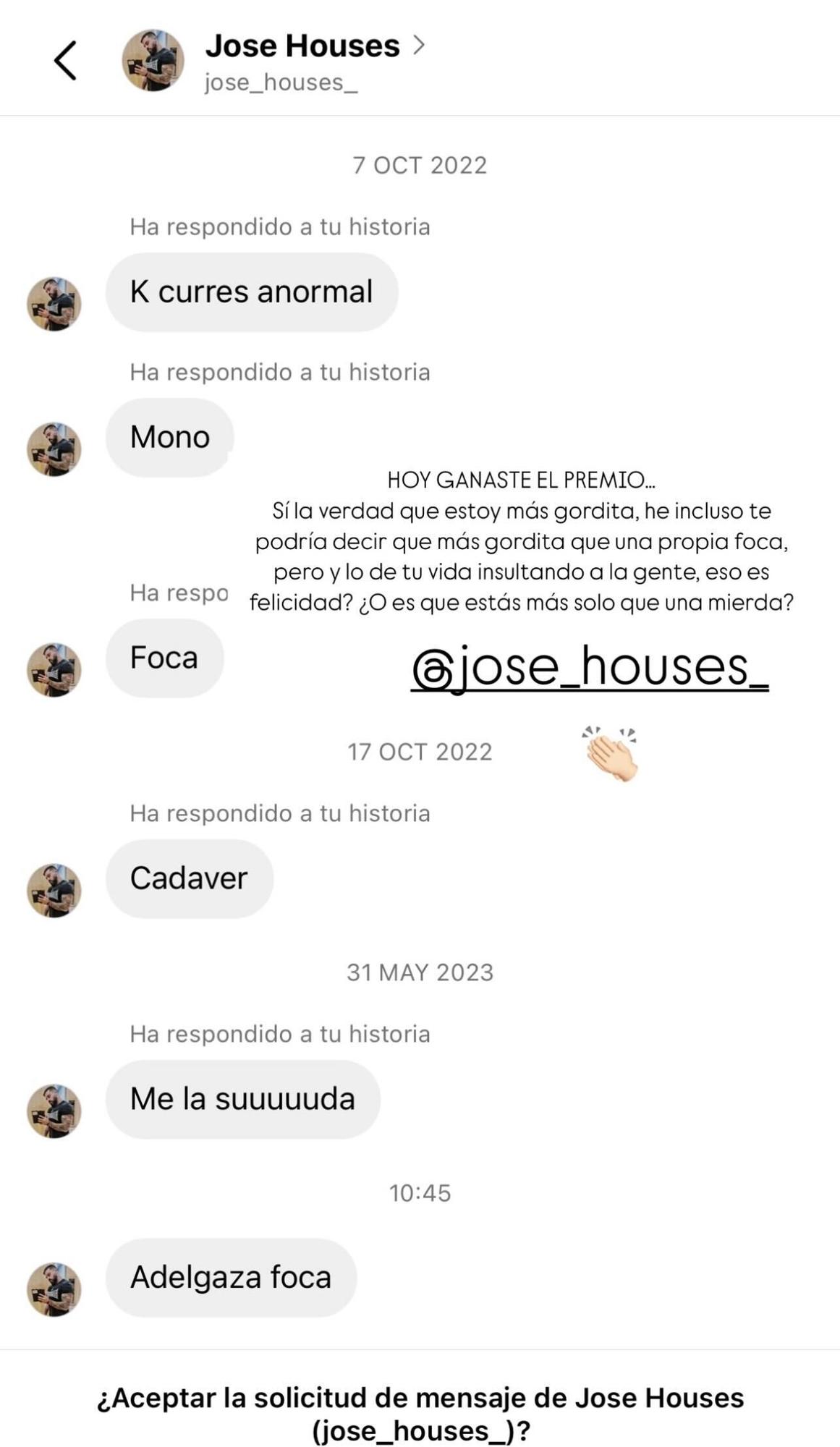 Un 'hater' lleva tres años insultando a Anabel Pantoja