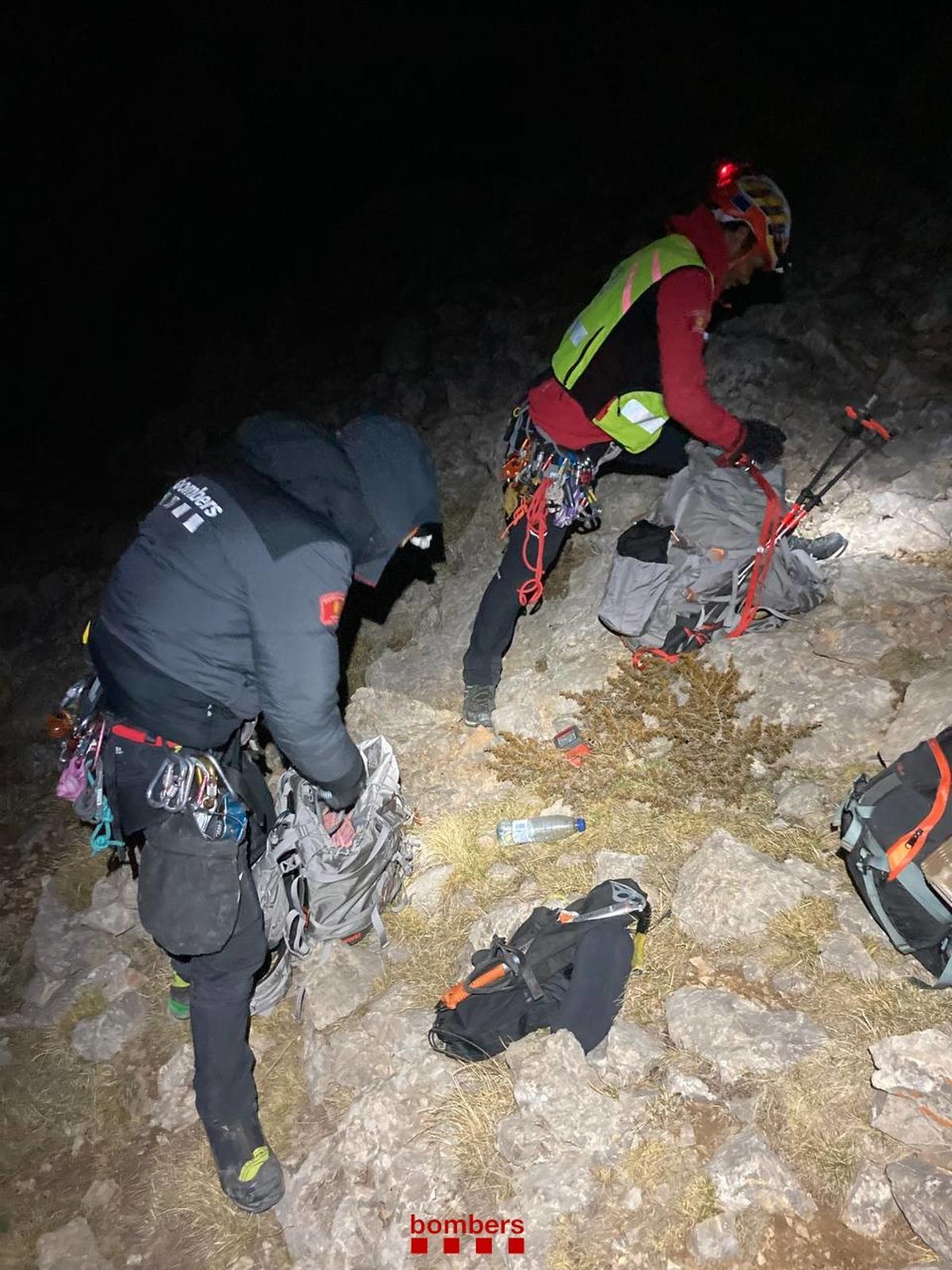 Rescat dels escaladors a la via Estasen del Pedraforca