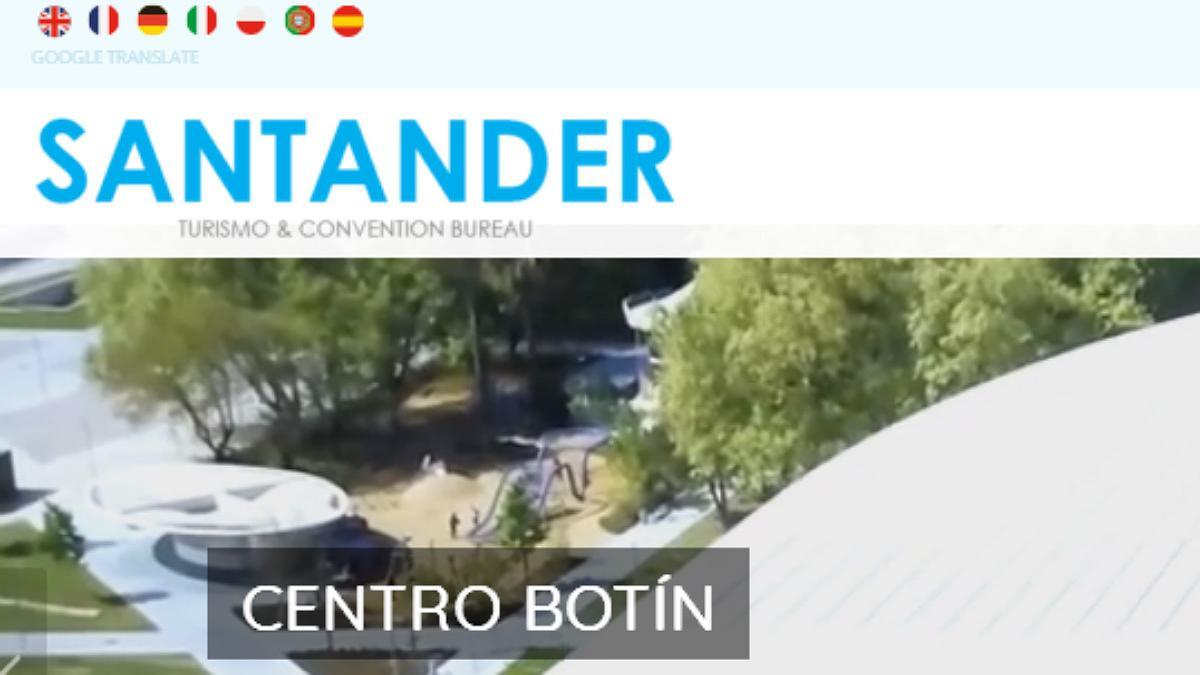 La web de turismo de Santander.