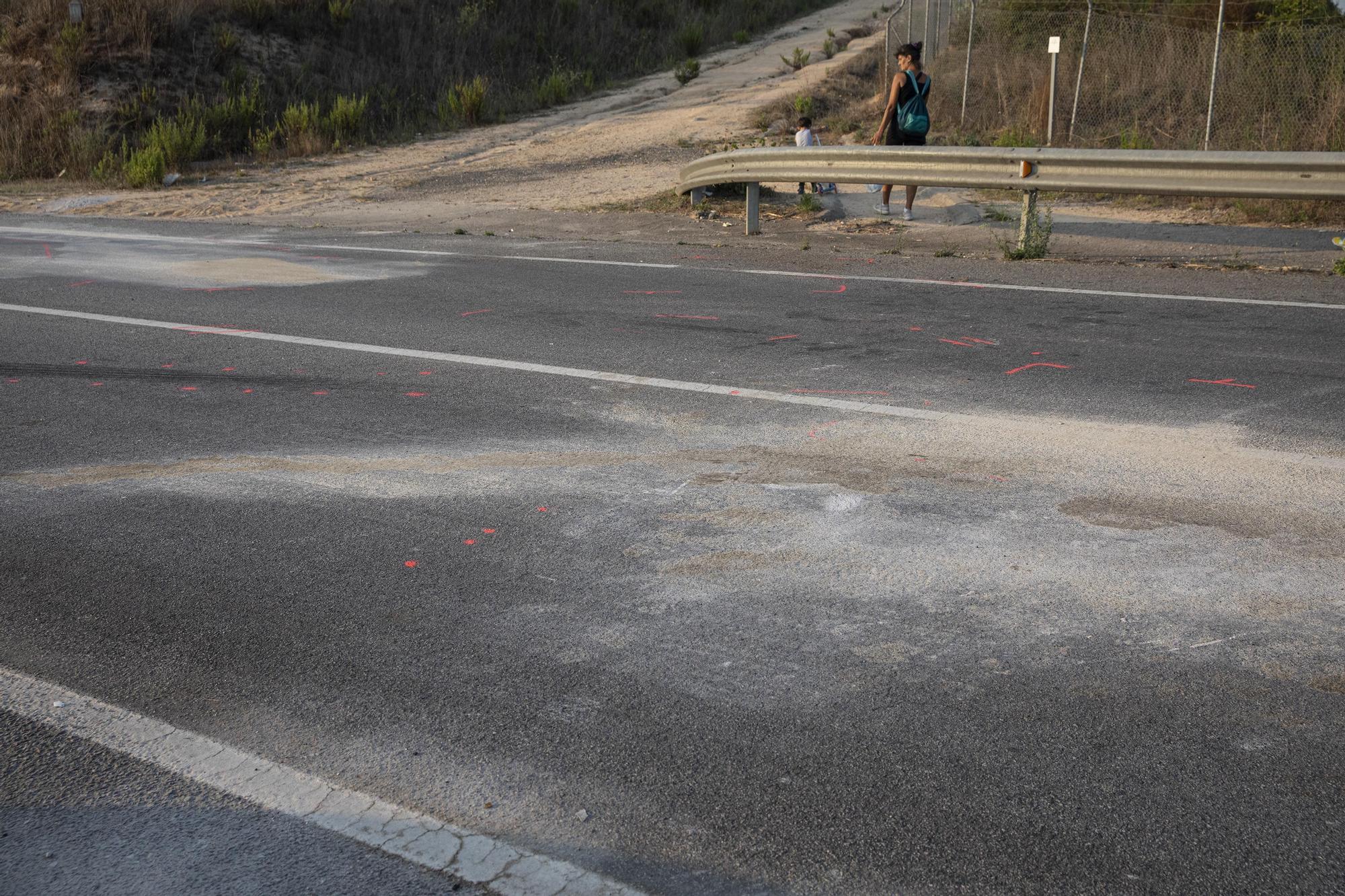 Tres jugadors del Girona B, ferits en un accident de trànsit