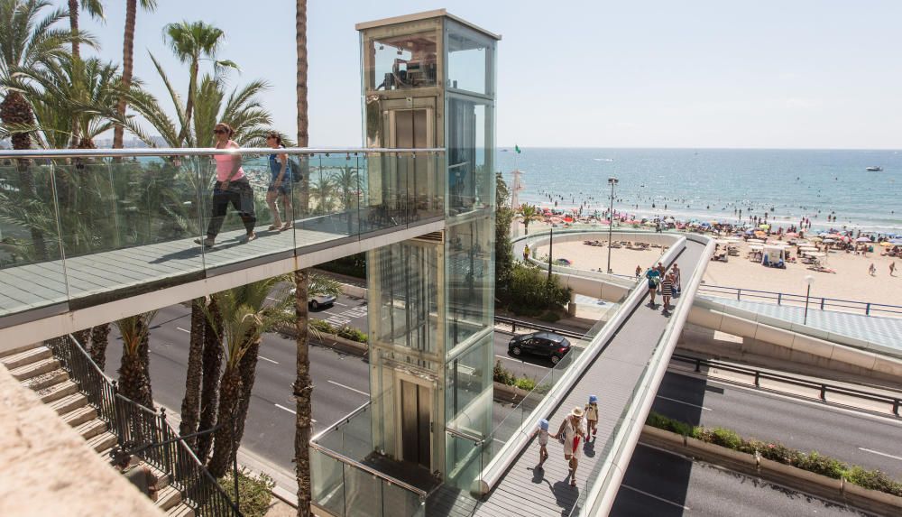 El ascensor del Castillo de Santa Bárbara y su undécima avería.