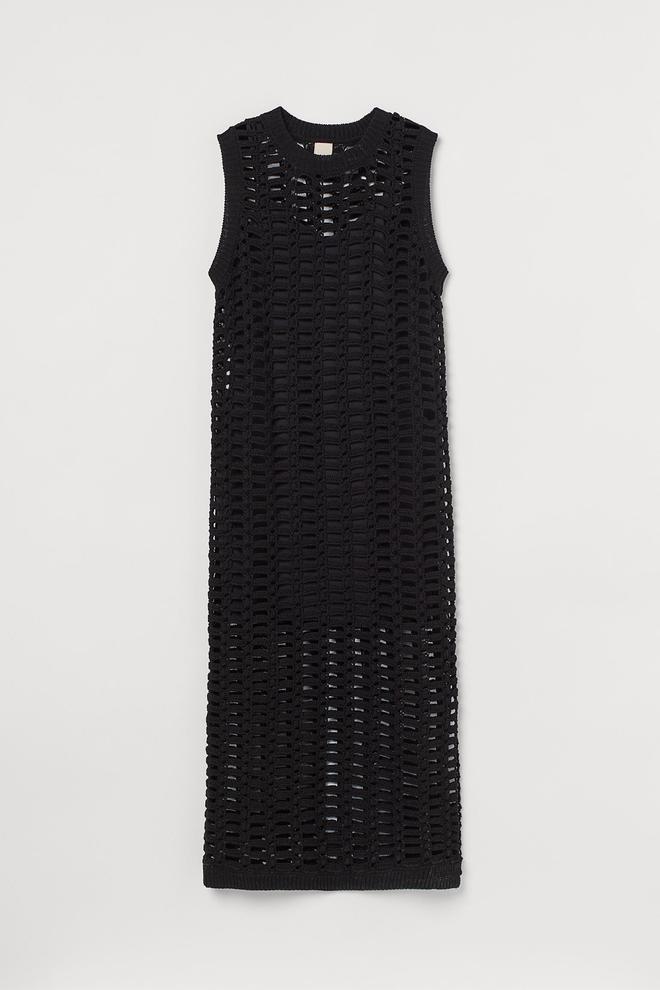 Vestido midi de crochet H&amp;M